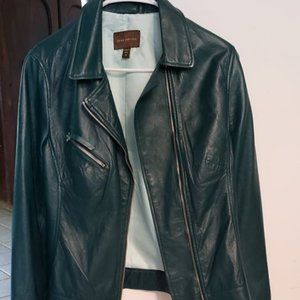 Genuine Leather Teal John Carlisle Jacket M